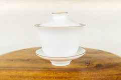 Porcelain Pearl Brown Lip Gaiwan