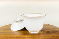 Porcelain Pearl Brown Lip Gaiwan