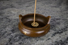 Gold and Bronze Censer and Incense Holder